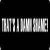 1080 Graphics 3 - That's A Damn Shame Hard Hat/Biker Helmet Sticker BS 1073 view 1