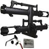 Kuat NV Base 2.0-1.25" - 2-Bike Rack - Satin Black with Kuat 1.25" Hitch Lock and Cloth view 1
