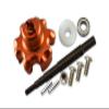 GPM For Traxxas X Maxx 4X4 Upgrade Part Aluminum Trasmission Cush Drive Housing With Drive Input Shaft - 10Pcs Set Orange view 1