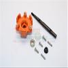 GPM For Traxxas X Maxx 4X4 Upgrade Part Aluminum Trasmission Cush Drive Housing With Drive Input Shaft - 10Pcs Set Orange view 2