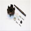 GPM For Traxxas X Maxx 4X4 Upgrade Part Aluminum Trasmission Cush Drive Housing With Drive Input Shaft - 10Pcs Set Black view 2