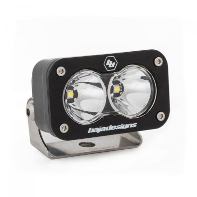 Baja Designs S2 Sport Black LED Light Pod - Spot Beam, Clear Lens