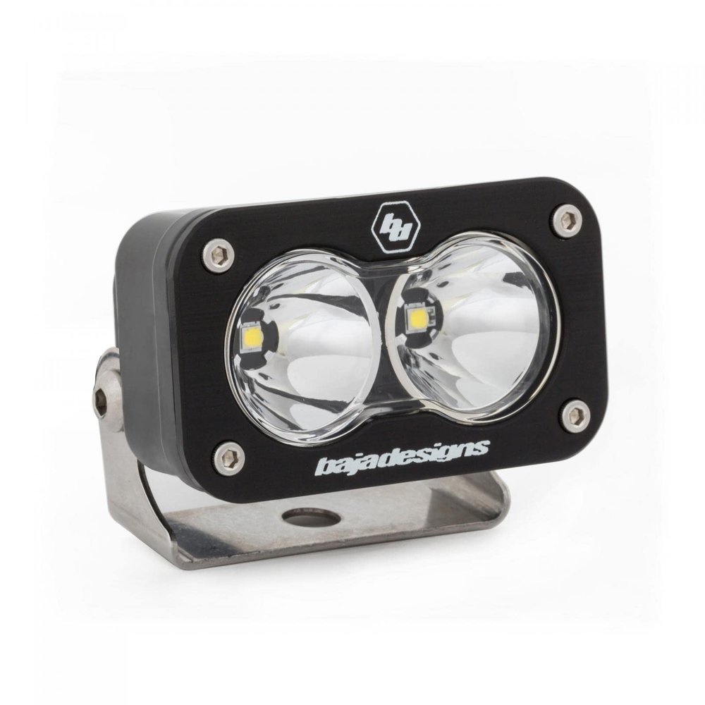 Baja Designs S2 Sport Black LED Light Pod - Spot Beam, Clear Lens