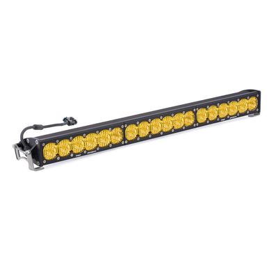 Baja Designs OnX6+ 30" Straight LED Light Bar with Hi/Low Function - Off Road Lighting for Wranglers, Trucks, 4x4, UTV & Overlanding - Wide Cornering Beam, Baja Amber Lens