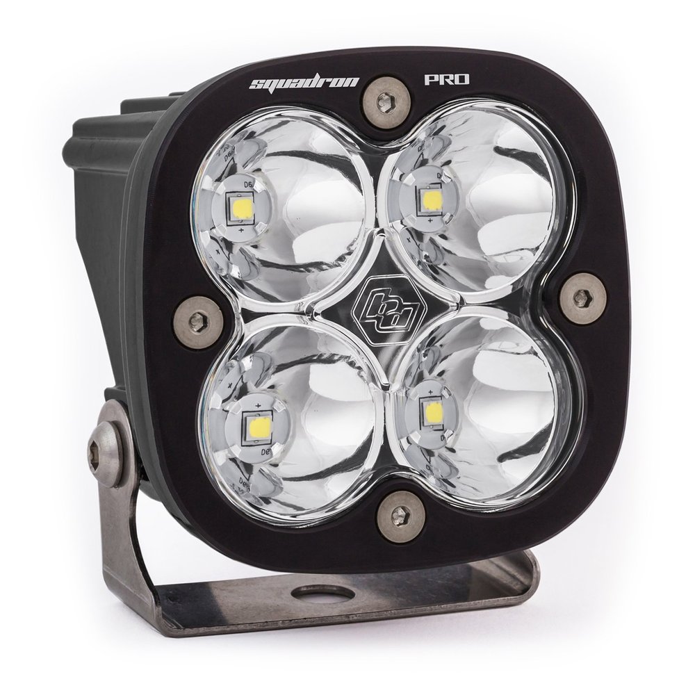 Baja Designs Squadron Pro Black LED Light Pod (Spot; Clear)
