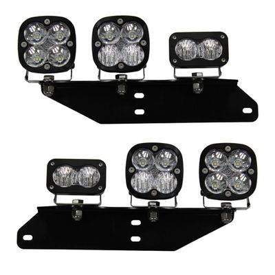 Baja Designs Squadron S2 Pro Fog Pocket LED Light Kit fits Ford F-150 Raptor 2017-2020 (Mult-Pattern; Clear)