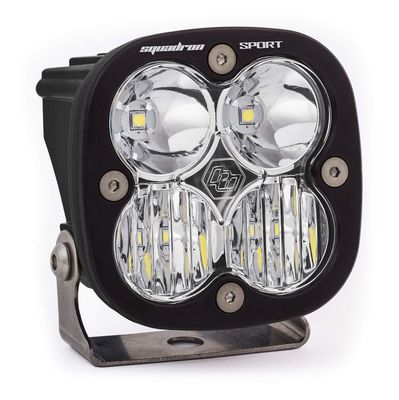 Led Light Pod Driving/Combo Pattern Clear Black Squadron Sport Baja Designs