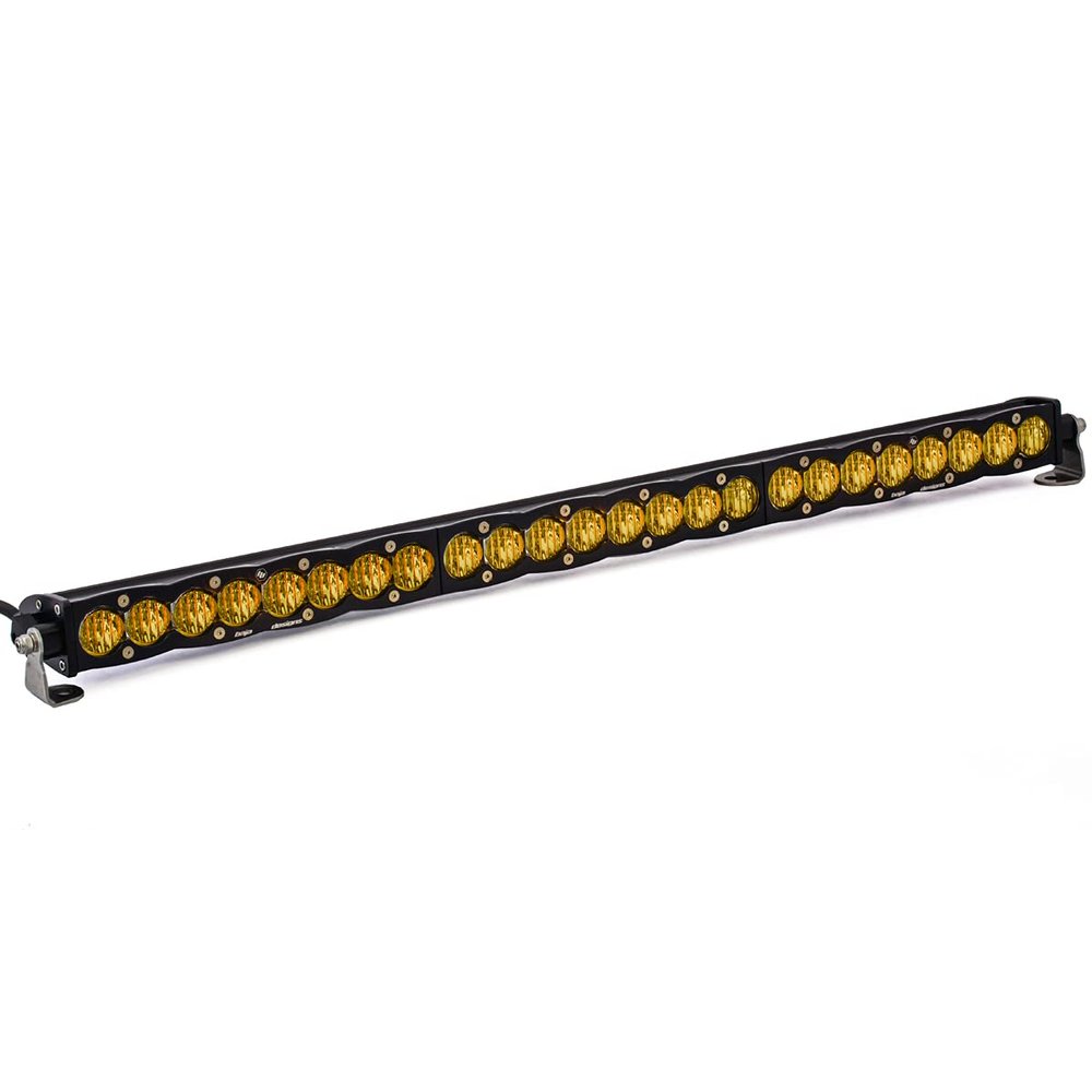 Baja Designs S8 30" LED Light Bar with Amber Backlight - Off-Road Lighting for Jeeps, Trucks, 4x4, UTV & Overlanding - Wide Cornering Beam, Baja Amber Lens