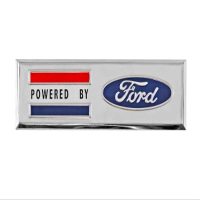 Scott Drake Chrome Powered by Ford Fender Emblem, Model S2MS-16228-A