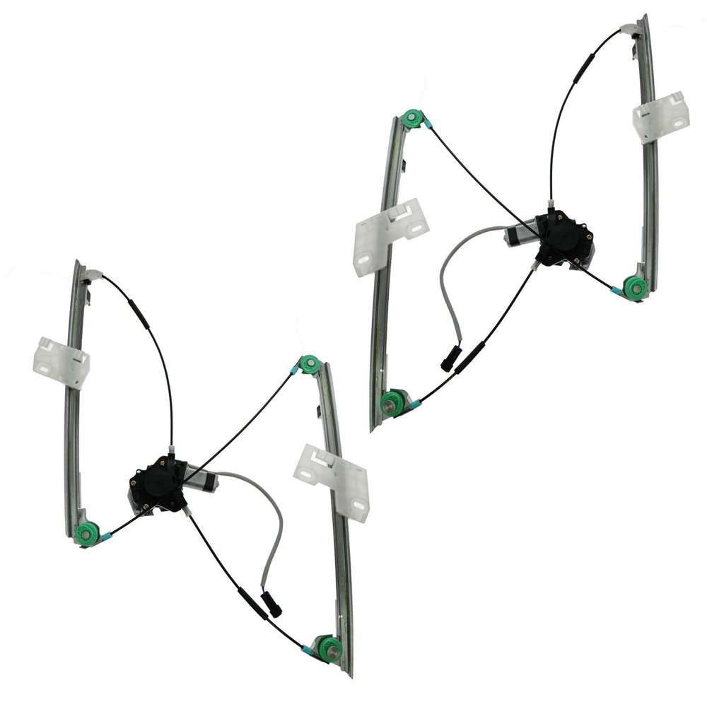 TRQ Front Power Power Window Regulator & Motor Assembly Set