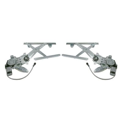 TRQ Rear Power Power Window Regulator & Motor Assembly Set