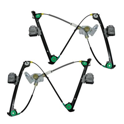 TRQ Driver & Passenger Side Power Window Regulator Set