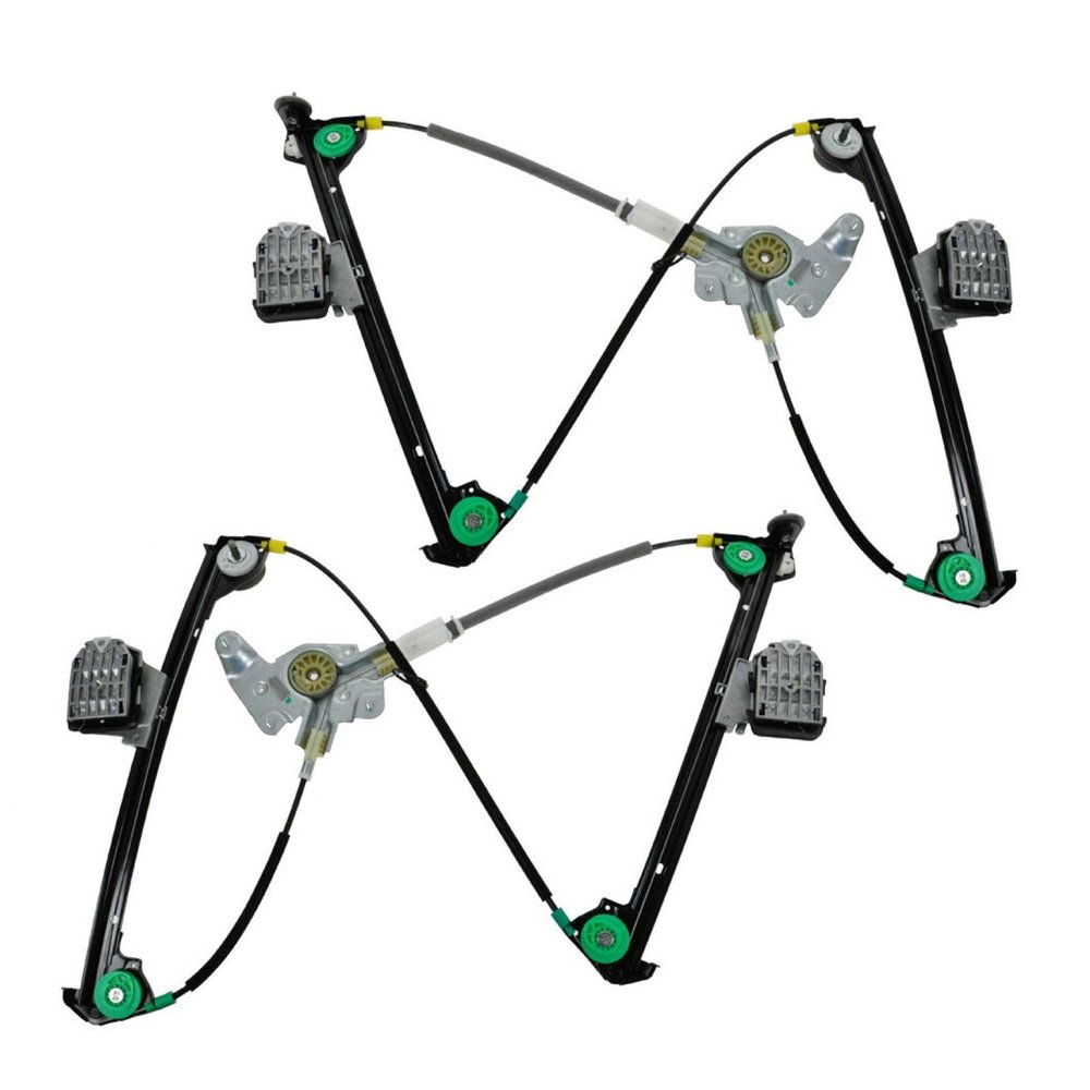 TRQ Driver & Passenger Side Power Window Regulator Set