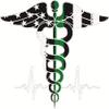 Back the Blue - Thin Green Line - RN - Corpsmen Symbol - Caduceus view 1