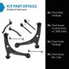 TRQ Front Steering & Suspension Kit Control Arm with Ball Joint Sway Bar view 2
