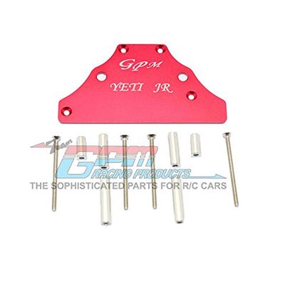 Axial Yeti Jr. Score Trophy Truck (AX90052) / Yeti Jr. Maverick (AXI90069) Upgrade Parts Aluminum Plate for Modified Electronic Setting - 1Pc Set Red