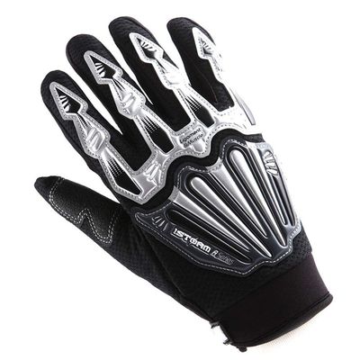 WOW Motocross Motorcycle BMX MX ATV Dirt Bike Skeleton Racing Cycling Gloves Black