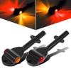Partsam 2Pcs RED AMBER LED Trailer Fender Lights Bullet LED Clearance Marker Light Left Right Amber Front Red Rear, DOT Compliant view 1