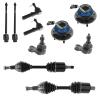 TRQ Front Steering & Suspension Kit Set of 10 Axles Tie Rods Ball joints view 1