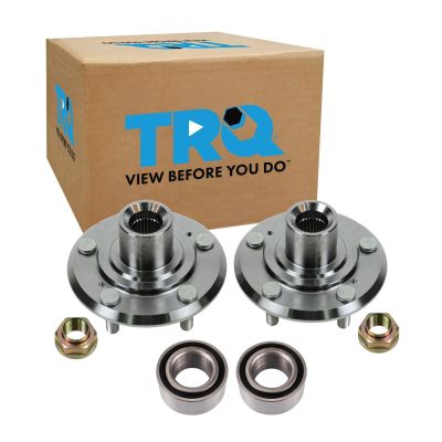 TRQ 2 Piece Front Wheel Bearing & Hub Kit Set