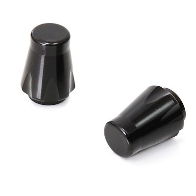 Chess CNC Aluminium Air Valve Stem Caps Tyre Dust Caps For Universal Motorcycles (Black)