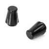 Chess CNC Aluminium Air Valve Stem Caps Tyre Dust Caps For Universal Motorcycles (Black) view 1