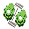 Aluminum Outer Portal Drive Housing (Front Or Rear) For Traxxas TRX-4 (82056-4) / TRX-6 (88096-4) - 2Pcs Set Green view 1