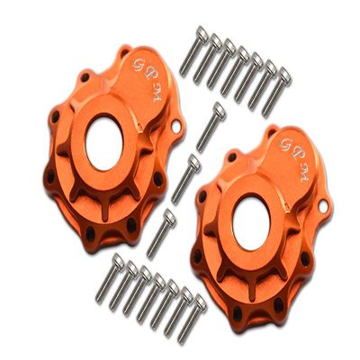 Aluminum Outer Portal Drive Housing (Front Or Rear) For Traxxas TRX-4 (82056-4) / TRX-6 (88096-4) - 2Pcs Set Orange