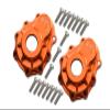 Aluminum Outer Portal Drive Housing (Front Or Rear) For Traxxas TRX-4 (82056-4) / TRX-6 (88096-4) - 2Pcs Set Orange view 1