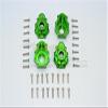 GPM For Traxxas TRX-4 Trail Defender Crawler Upgrade Parts Aluminum Outer Portal Drive Housing (Front And Rear) - 4Pcs Set Green view 1