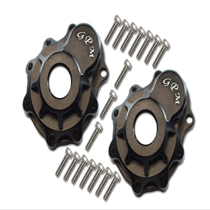 Aluminum Outer Portal Drive Housing (Front Or Rear) for 1/10 RC Crawler For Traxxas TRX-4 / TRX-6 G63-2Pcs Set Black
