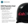 Winegard PL-8035 Dish Playmaker Dual - Automatic Satellite Antenna with Dual Receiver Support for PL-70LR - RV, Camping, Tailgating, Outdoor, TV Connectivity- High-Performance Outdoor - Black view 3