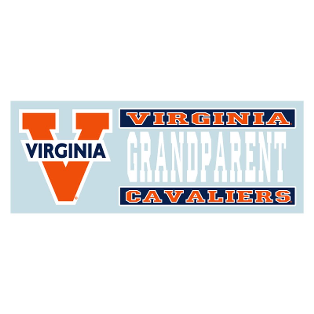 Virginia Decal (V CAVS Grandparent Decal (6''), 6 in)