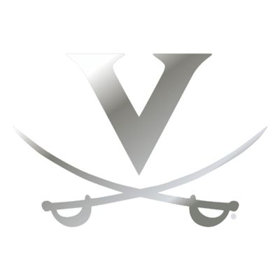 Virginia Decal (Silver V Saber Decal (3''6''12''), 6 in)