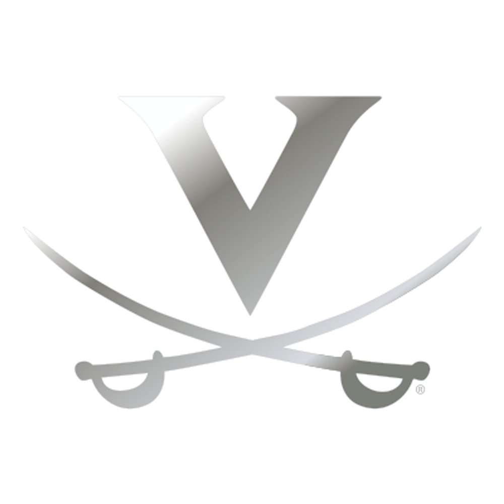 Virginia Decal (Silver V Saber Decal (3''6''12''), 6 in)