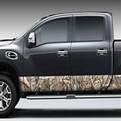 Camo Obliteration Rocker Panel Graphic Decal Wrap Kit for Truck SUV (12 inch x 30 Foot, Gloss)