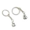 2 Pieces Keychain Keyring Door Car Key Chain Ring Tag Charms Supply I2YE8W Mother Child Parent Cat view 1