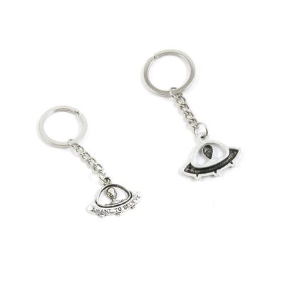 1 Pieces Keychain Keyring Door Car Key Chain Ring Tag Charms Supply Z4GO6Y Alien UFO ET