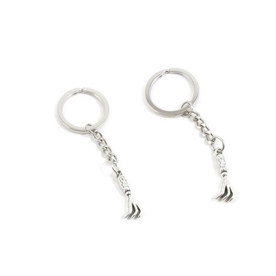 50 Pieces Keychain Keyring Door Car Key Chain Ring Tag Charms Supply O3QM8V Scratcher