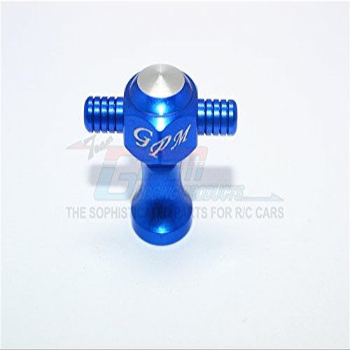 GPM For Traxxas TRX-4 Trail Defender Crawler/HPI Venture FJ Cruiser Upgrade Parts Aluminum Spare Tire Locking - 1Pc Blue