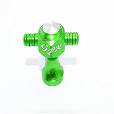 GPM For Traxxas TRX-4 Trail Defender Crawler/HPI Venture FJ Cruiser Upgrade Parts Aluminum Spare Tire Locking - 1Pc Green
