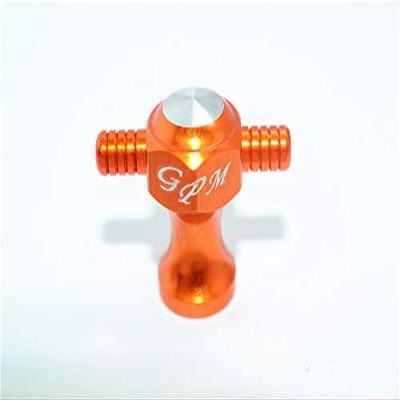 GPM For Traxxas TRX-4 Trail Defender Crawler/HPI Venture FJ Cruiser Upgrade Parts Aluminum Spare Tire Locking - 1Pc Orange