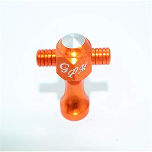 GPM For Traxxas TRX-4 Trail Defender Crawler/HPI Venture FJ Cruiser Upgrade Parts Aluminum Spare Tire Locking - 1Pc Orange