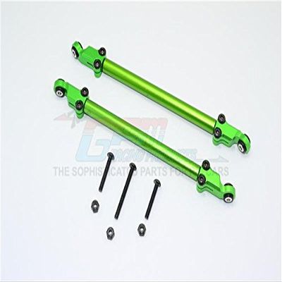 Axial Yeti (AX90026) & Yeti SCORE (AX90050, AX90068) Upgrade Parts Aluminum Rear Adjustable Chassis Rod - 1Pr Set Green