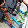 Axial Yeti (AX90026) & Yeti SCORE (AX90050, AX90068) Upgrade Parts Aluminum Rear Adjustable Chassis Rod - 1Pr Set Green view 2