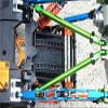 Axial Yeti (AX90026) & Yeti SCORE (AX90050, AX90068) Upgrade Parts Aluminum Rear Adjustable Chassis Rod - 1Pr Set Green view 3