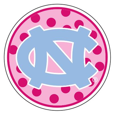 North Carolina Decal (Pink Polka DOT NC Decal (4''), 4 in)