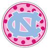 North Carolina Decal (Pink Polka DOT NC Decal (4''), 4 in) view 1