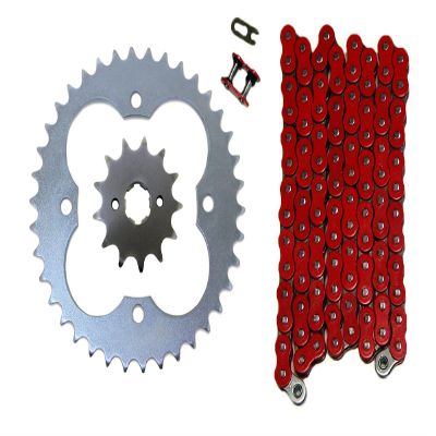Factory Spec, K15891570520OR86, Red 520x86 O-Ring Drive Chain & 13/38 Sprockets for Honda TRX300EX & TRX300X