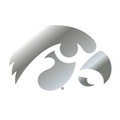 Iowa Decal (SIL HAWKEYE DECAL (3''4''6''12''), 3 in)